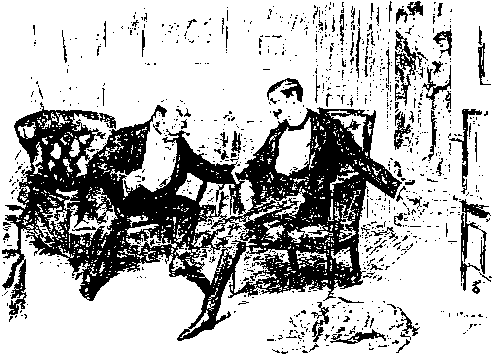 two men in discussion.