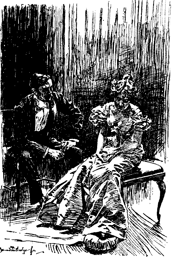 Man talking to woman
