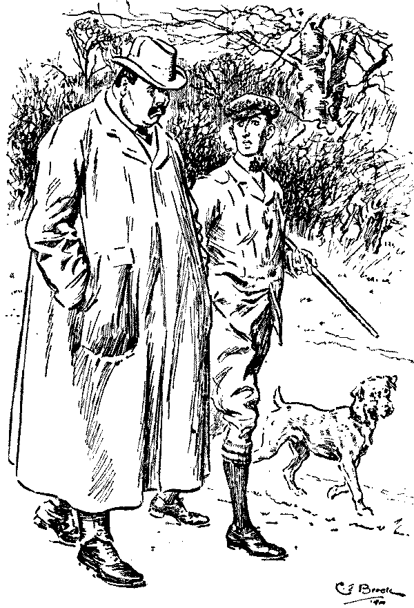 Two men talking