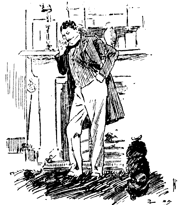 Man listening.