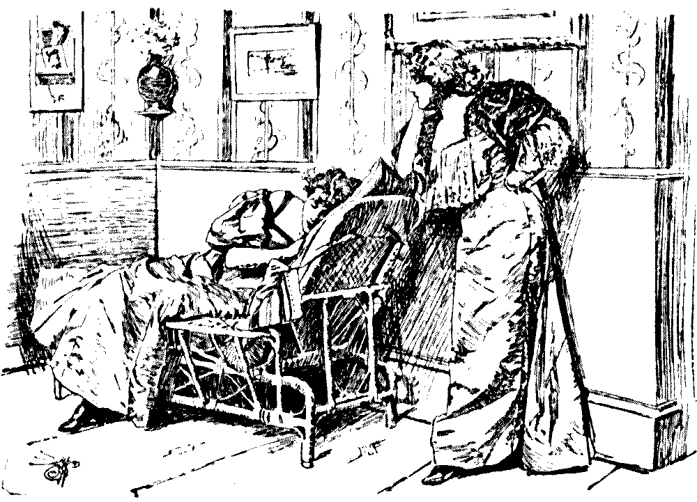 Two ladies talking.