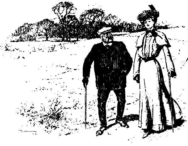 Man talking to woman.