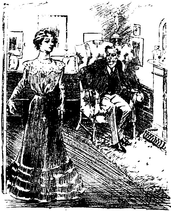 Husband and wife talking.