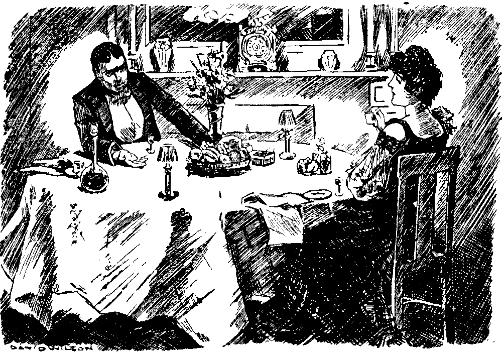 Man and wife talking.