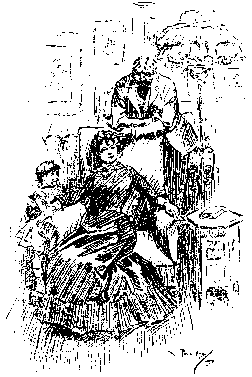 Man and wife talking.