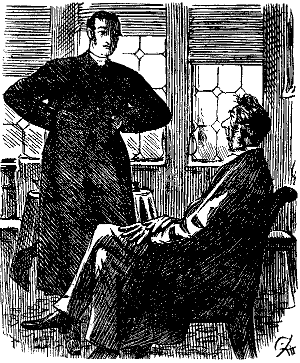 Two churchmen talking.