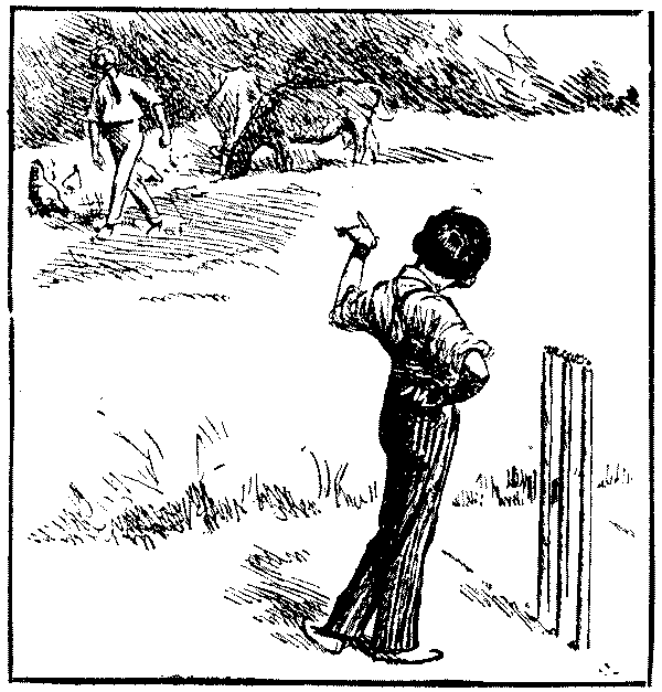 Bowler setting out fielders.