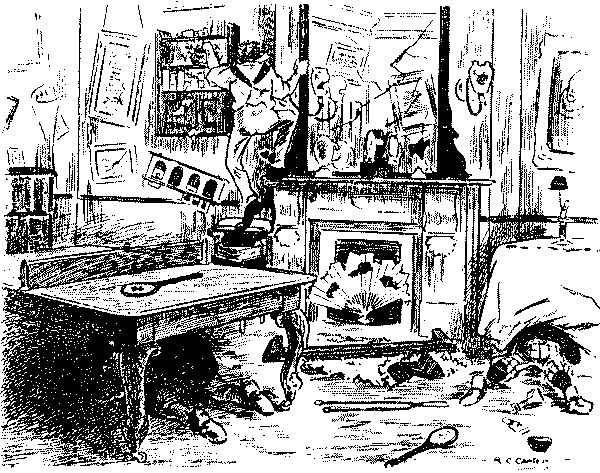 A scene of chaos.