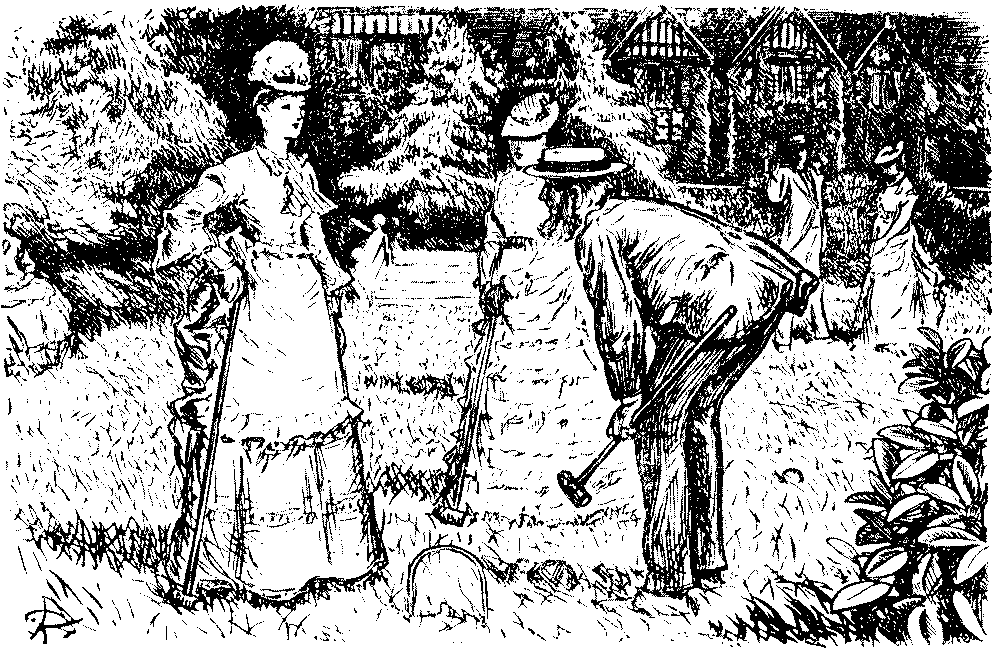 Man addressing lady.