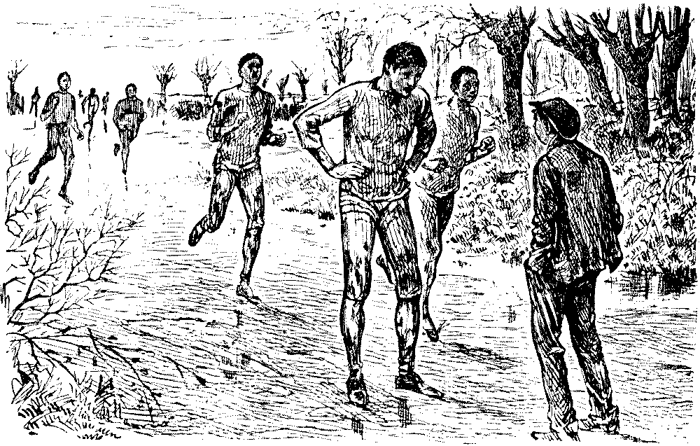 Runner questioning youth.