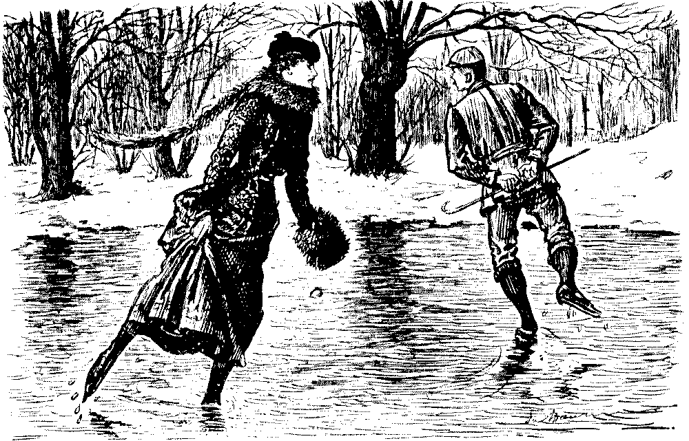 Persons skating.