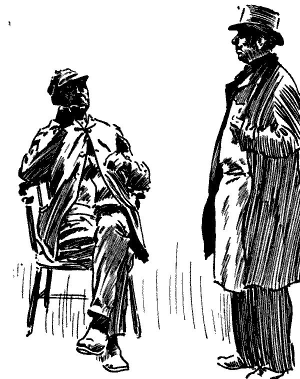 Two men in conversation