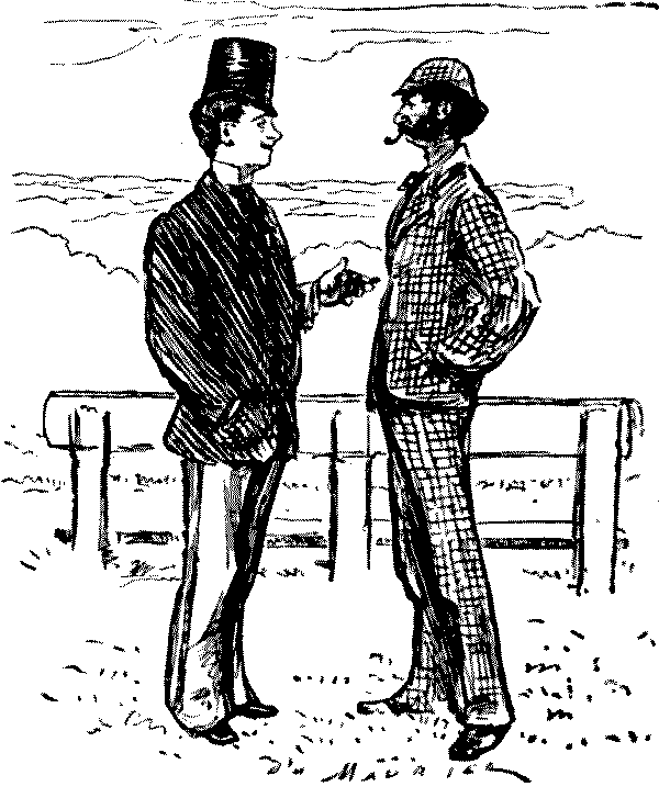Two men talking