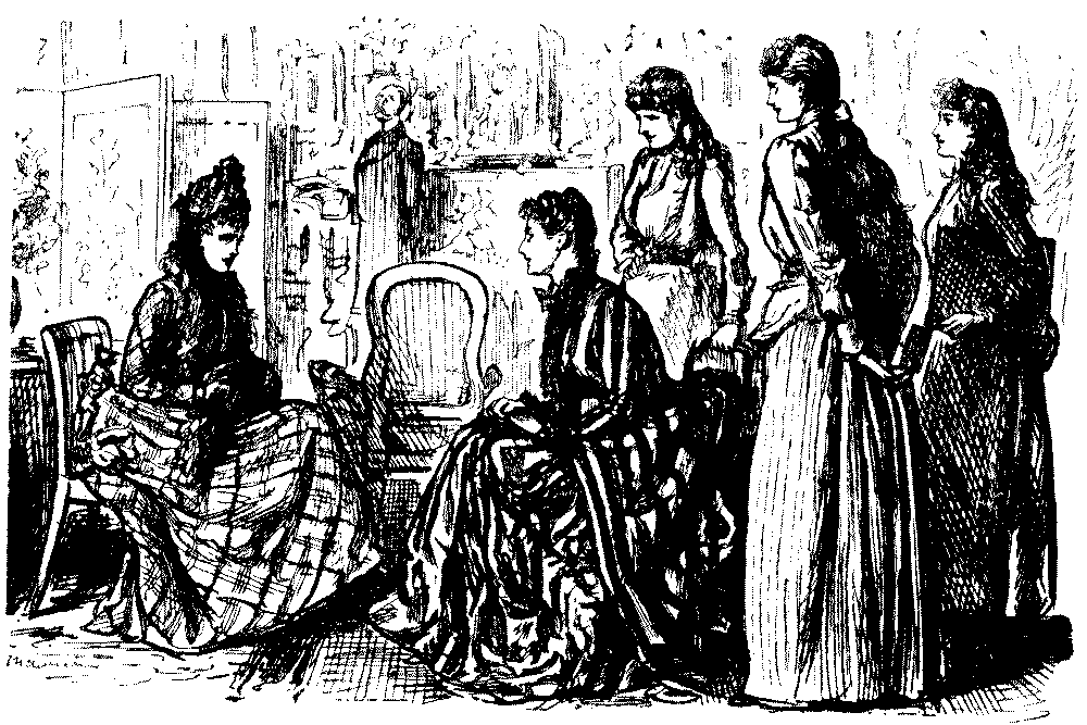 Group of women talking.