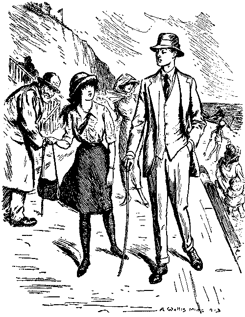 Brother and sister talking.