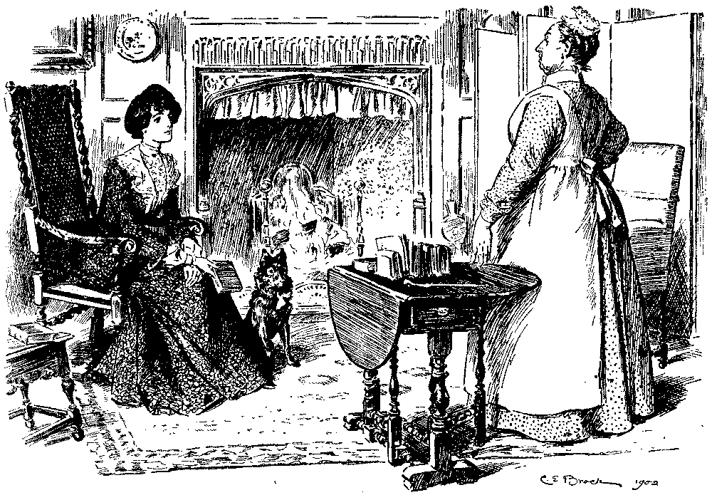Mistress speaking to her cook.
