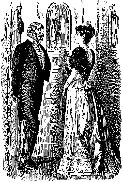 A Duke and a lady talking.