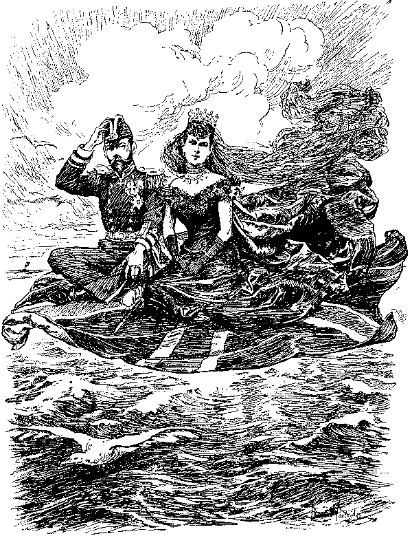 Duke and Duchess on a magic carpet.