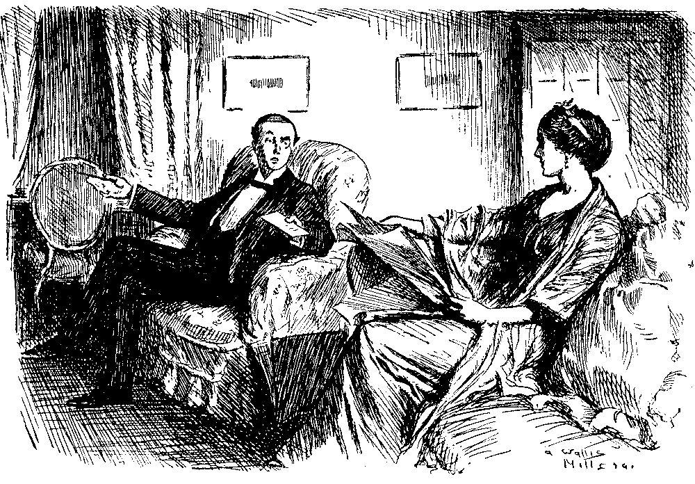 M.P. tlking to his wife.