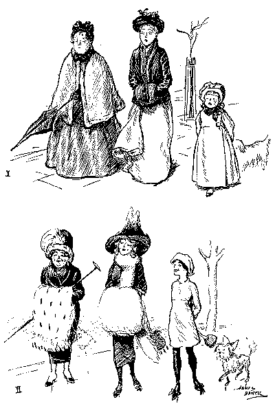 People as they were dressed and as they are ten years later.