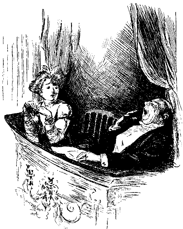 Bored man and woman at the theatre.