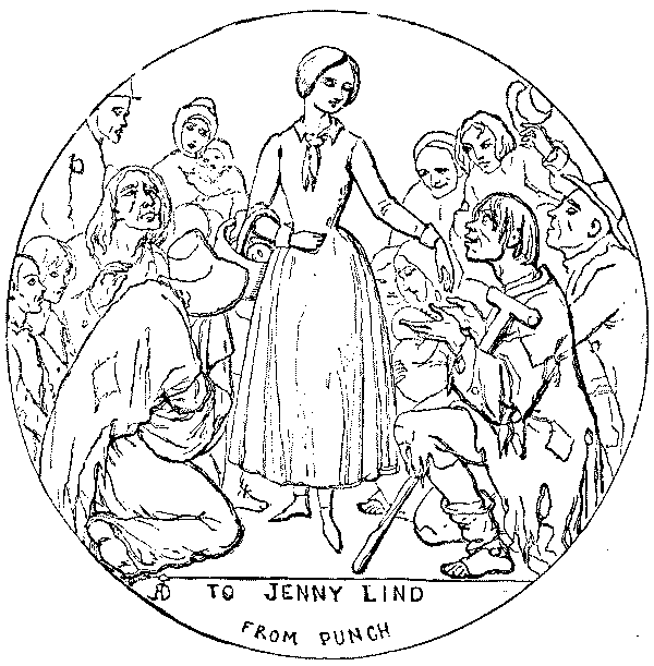 The singer with admiring fans'