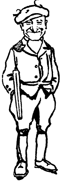 Man in sporting outfit