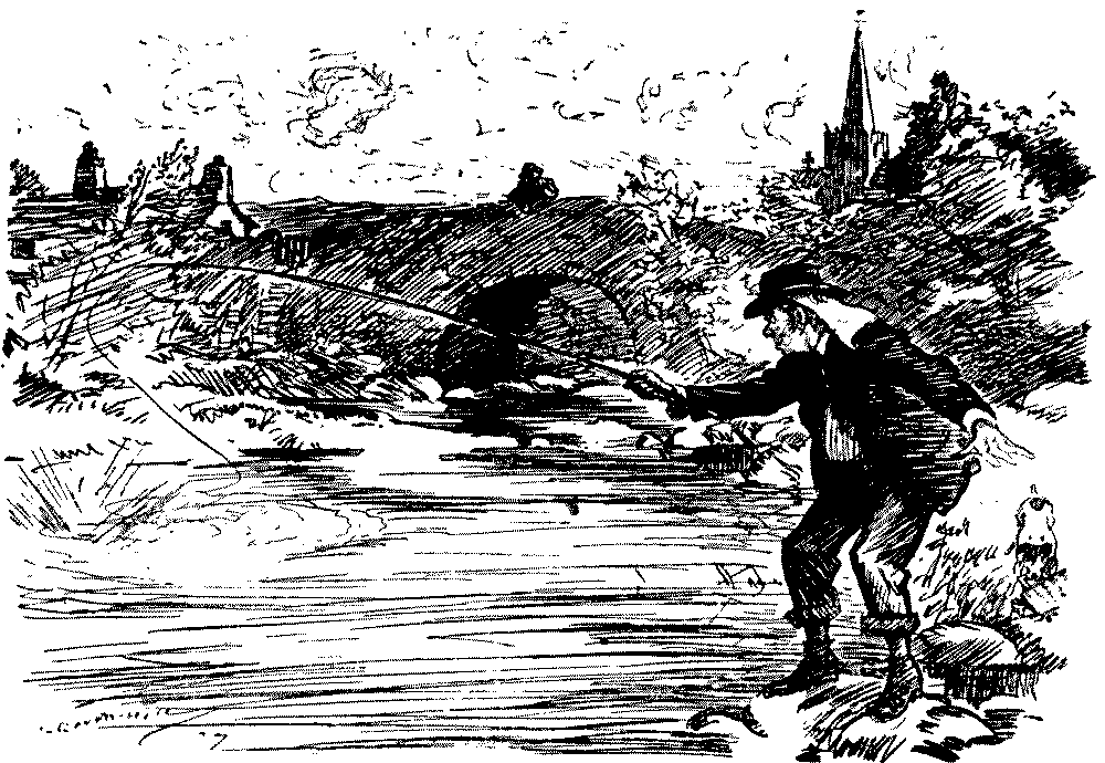 Man mocking fisherman.