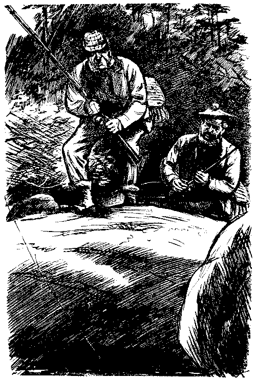 Two anglers talking.