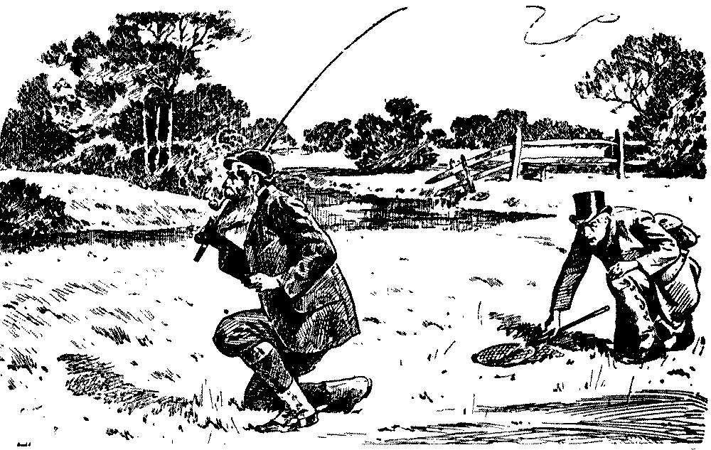 Keeper talking to fisherman.