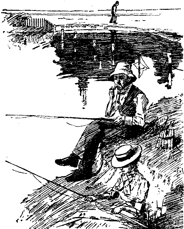 Marrried couple fishing.