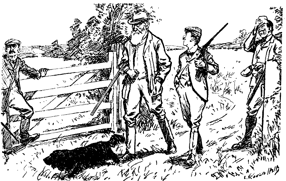Men talking.