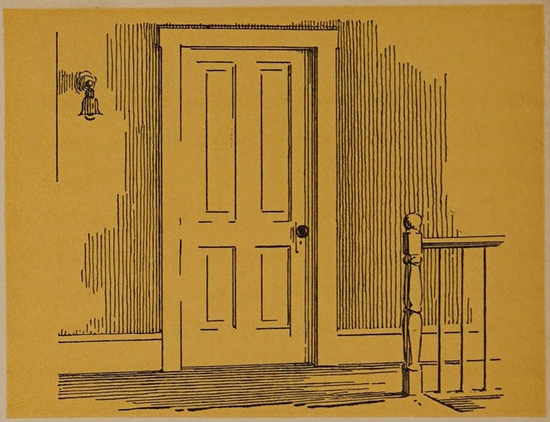 A closed door