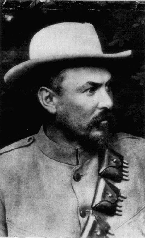 GENERAL LOUIS BOTHA—The Famous Boer Leader, Premier of the Union of South Africa, Now Commanding the British South African Forces—(Photo from Paul Thompson)