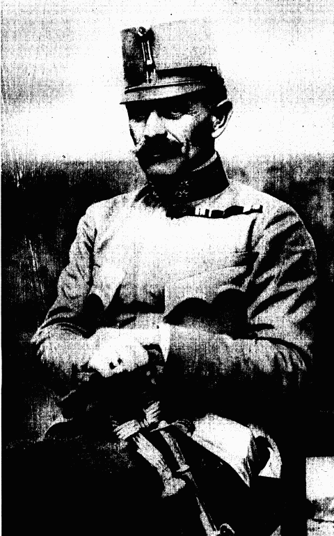 GENERAL VON KUSMANEK—Whose stubborn defense of Przemysl made it one of the most notable sieges of history.—(Photo from Underwood & Underwood.)