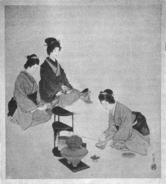 The Tea Ceremony, by Miss Uyemura Shoen. Plate II. The Tea Ceremony, by Miss Uyemura Shoen. Plate II.
