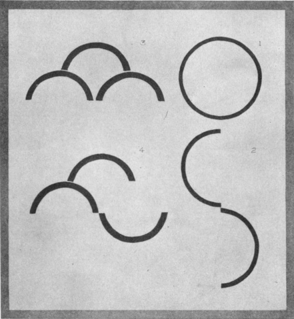 The Circle (1). Semi-Circle (2). Fish Scales (3). Moving Fish Scales (4). Plate XXVII. The Circle (1). Semi-Circle (2). Fish Scales (3). Moving Fish Scales (4). Plate XXVII.