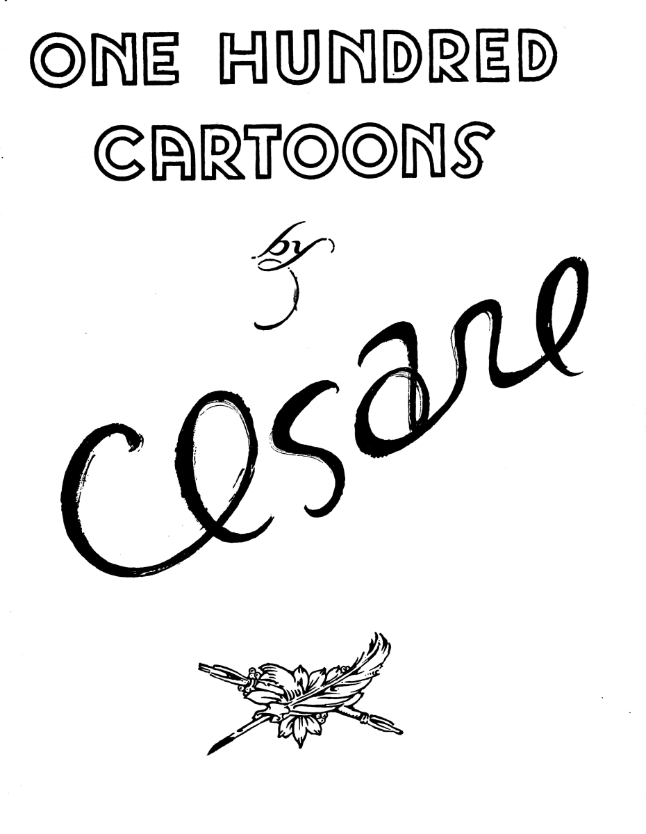 ONE HUNDRED CARTOONS BY CESARE