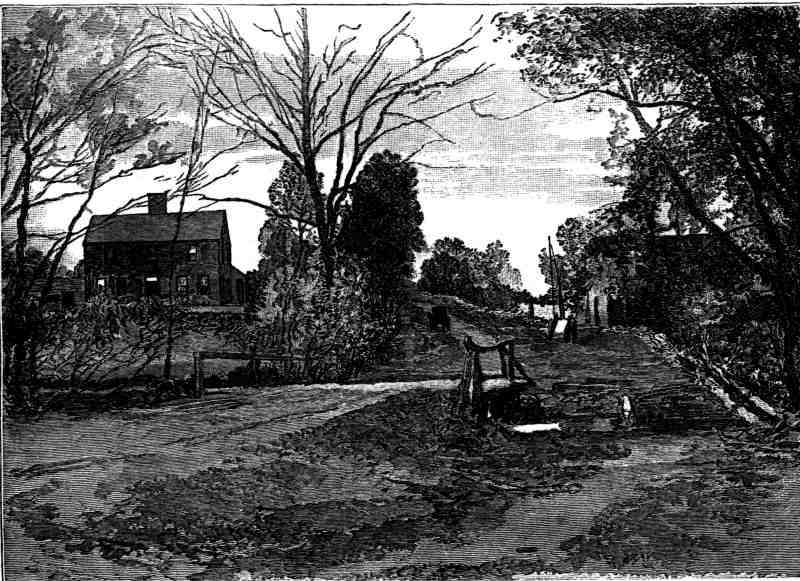 WHITTIER'S BIRTHPLACE, NEAR HAVERHILL, MASS. WHITTIER'S BIRTHPLACE, NEAR HAVERHILL, MASS.