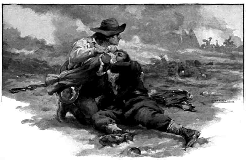 "BUT BESIDE EACH WOUNDED MAN HEEDLESS KNELT THE BOY IN GRAY" "BUT BESIDE EACH WOUNDED MAN HEEDLESS KNELT THE BOY IN GRAY"