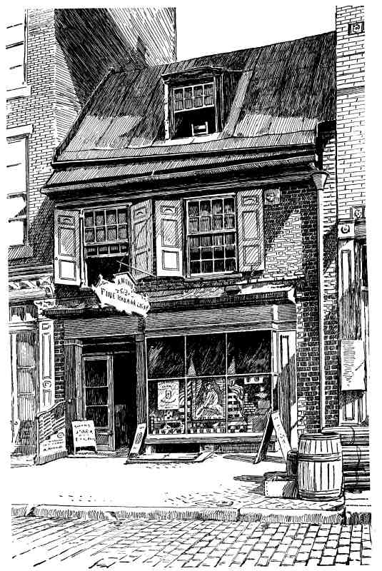 NUMBER 239 ARCH STREET, PHILADELPHIA—THE HOUSE IN WHICH THE FIRST "STARS AND STRIPES" WAS MADE NUMBER 239 ARCH STREET, PHILADELPHIA—THE HOUSE IN WHICH THE FIRST "STARS AND STRIPES" WAS MADE