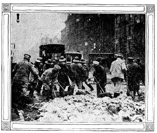 Street Cleaners at Work in Winter