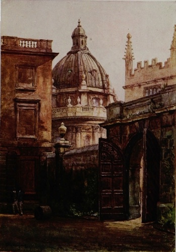 ENTRANCE GATEWAY OF HERTFORD COLLEGE THE RADCLIFFE LIBRARY