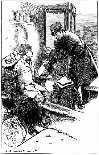HE LOOKED AT THE TICKETS . . . 'HOW'S THIS?' HE SAID.—p. 145.