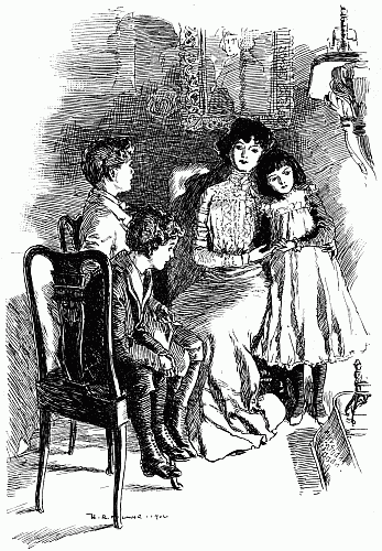 'NOW,' SHE BEGAN . . . DRAWING MARGARET TO HER, 'TELL ME ALL ABOUT IT.'—p. 159.