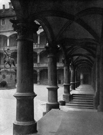 Courtyard of the Old Castle in Stuttgart Courtyard of the Old Castle in Stuttgart