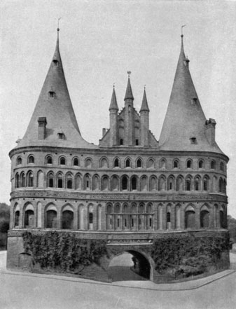 The Holstentor (Holsten Gate) in Lübeck The Holstentor (Holsten Gate) in Lübeck