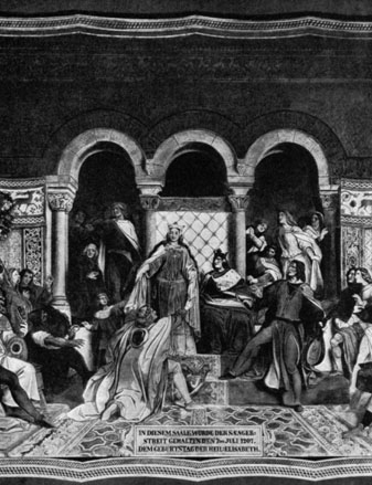 The contest of the Minnesingers at the Wartburg The contest of the Minnesingers at the Wartburg