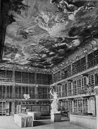 The library in the former residence of the Electors at Mannheim The library in the former residence of the Electors at Mannheim