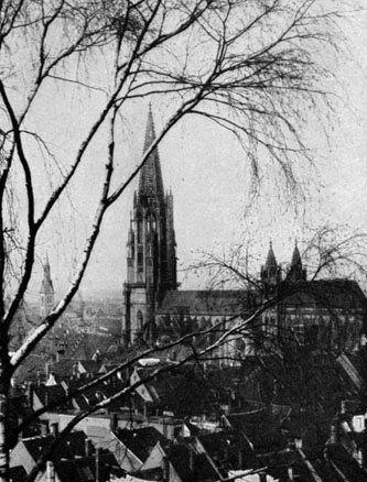 View of the Cathedral Church at Freiburg in Breisgau View of the Cathedral Church at Freiburg in Breisgau